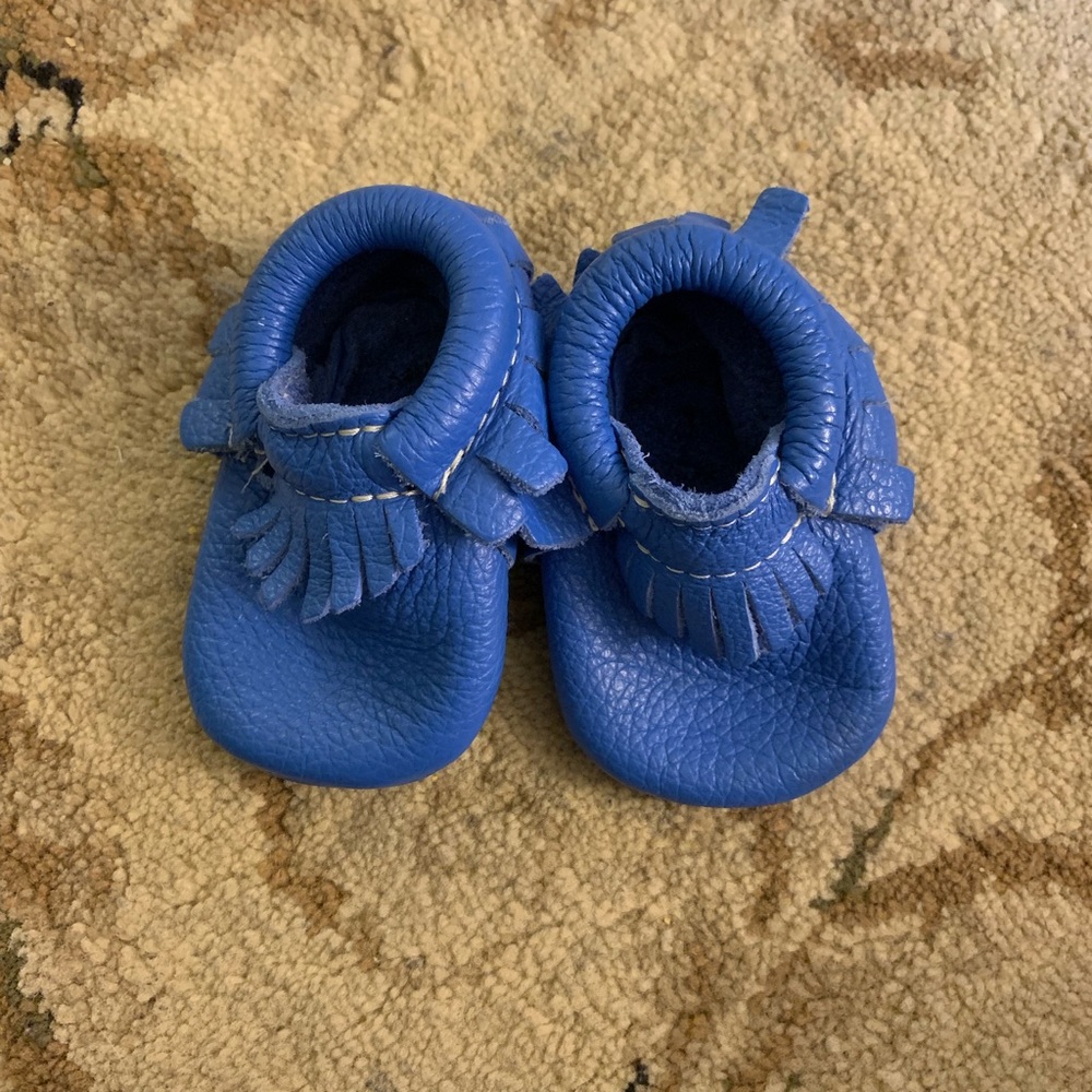 Malibu blue Freshly Picked moccasins